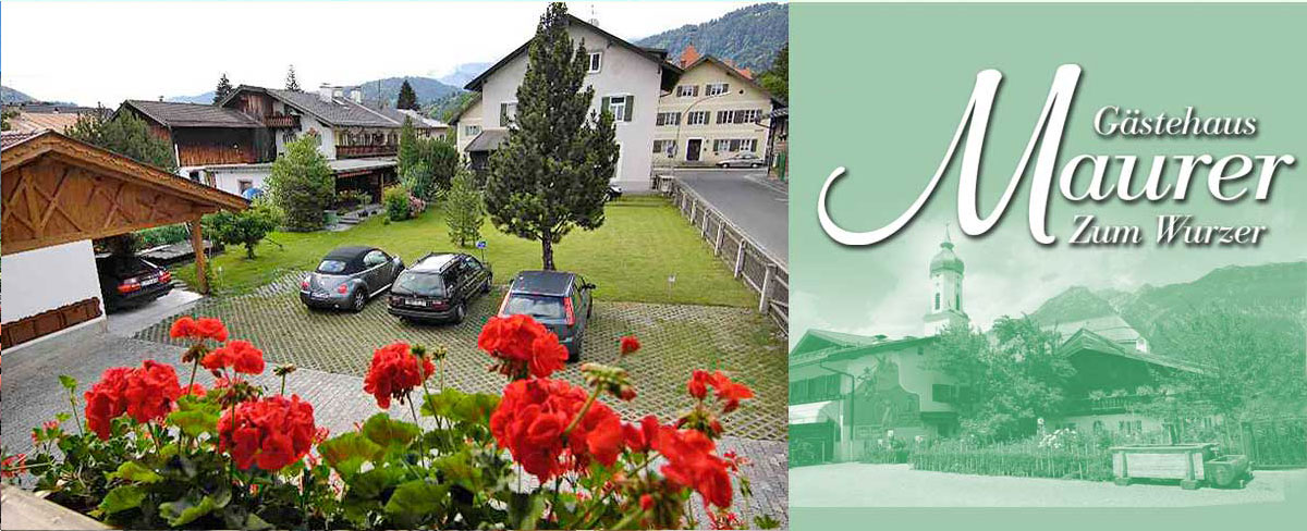 Gästehaus Maurer - Ferienwohnungen in Garmisch-Partenkirchen - Parkplätze direkt am Haus