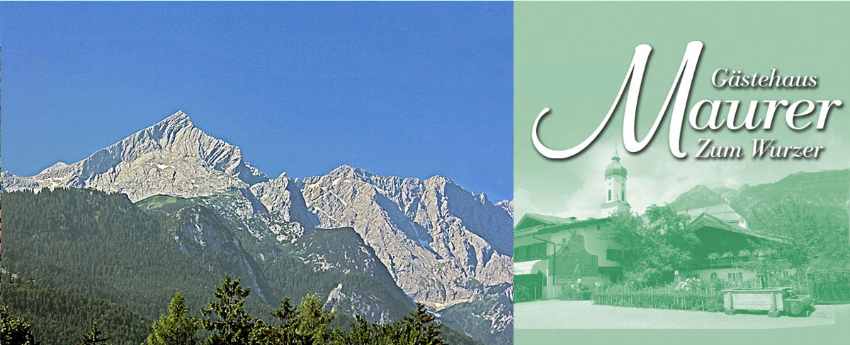 Gästehaus Maurer - Ferienwohnungen in Garmisch-Partenkirchen - Blick auf die Alpspitze